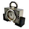 Table Clock 925 Sterling Silver Handmade by Salimbeni Art Deco design - Image 7