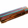 Sterling Silver Cigarette Case with Pill Box, Two-Tone Strips Fire Salimbeni - Image 3