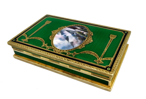 Table Cigarette Case Sterling Silver Enamel miniature Salimbeni 5 scaled