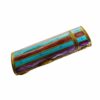 Sterling Silver Cigarette Case with Pill Box, Two-Tone Strips Fire Salimbeni