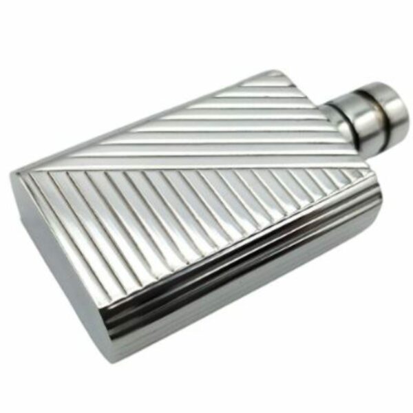 Purse Bottle Perfume Art Deco style Pure Sterling Silver untreated Salimbeni - Image 2