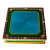 Salimbeni Square Box Green and Sky Colours, Louis XVI Empire Style