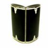 Ladies' Cigarette Case sterling silver enamel black and white Art deco Style Salimbeni back side open
