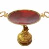 Centerpiece Sterling Silver, Fire Enameled on Guilloche Snake Handle Salimbeni - Image 2