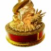 Centerpiece Sterling Silver, Fire Enameled on Guilloche Snake Handle Salimbeni - Image 3