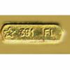 Sterling Silver Desk Centerpiece Gold Plated with Fire Enamels on Guilloche' Salimbeni - Image 6