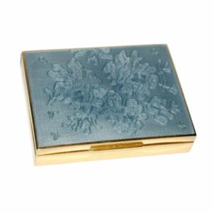 Sterling Silver Jewel Box Fire Enameled Guilloché Hand Engraved Salimbeni