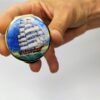 Pill Box Sterling Silver with Sailboat Hand-Painted with Fired Enamel - Image 4