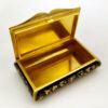 Snuff Box Hand-Engraved Black and White Enamel Guilloche Salimbeni - Image 5