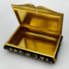 Snuff Box Hand-Engraved Black and White Enamel Guilloche Salimbeni - Image 6