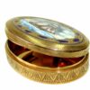Snuff Box Sterling Silver Enameled Miniature Hand Engraved Salimbeni - Image 3