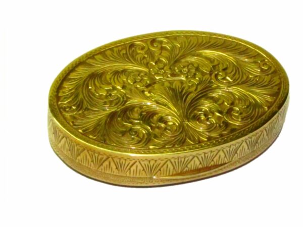 Snuff Box Sterling Silver Enameled Miniature Hand Engraved Salimbeni - Image 5