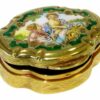 Snuff Box or Pill Box miniature and green background Salimbeni - Image 3
