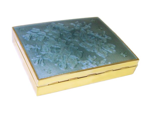 Sterling silver Jewel box fire Enameled Guilloche hand engraved Salimbeni video 4 scaled