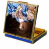 Sterling Silver Box Fire Enameled Hand Painted Guilloché Hand Engraved Salimbeni - Image 3