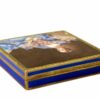 Sterling Silver Box Fire Enameled Hand Painted Guilloché Hand Engraved Salimbeni - Image 4