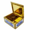 Sterling Silver Snuff Box Monochrome Blue Hand-Painted Miniatures Salimbeni - Image 5