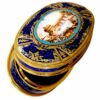 Sterling Silver Big Oval Jewel Box Baroque Style, with Miniature Salimbeni - Image 2