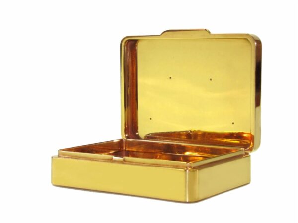 Sterling Silver Box Striped Fire Enameled Salimbeni - Image 5