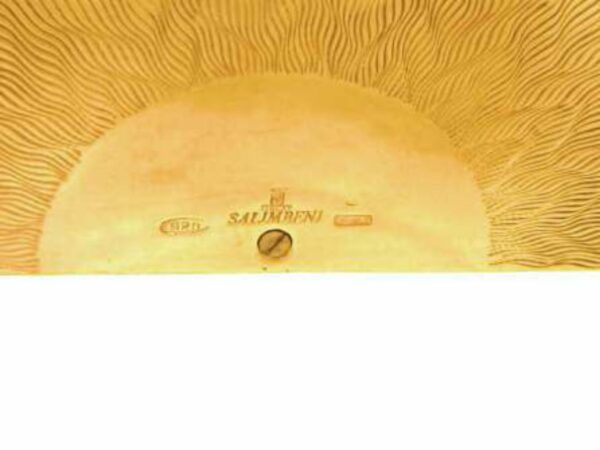 Table Clock Sterling Silver, Fire Enameled on Guilloche Hand-Painted Salimbeni - Image 4