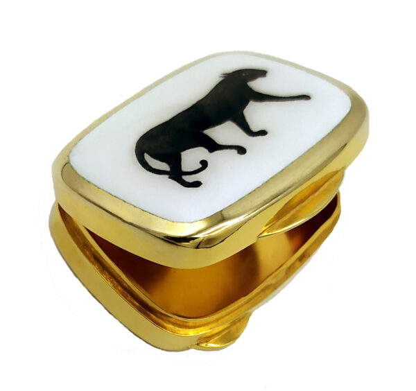 Salimbeni Black Panther Pill Box enamel. - Image 2