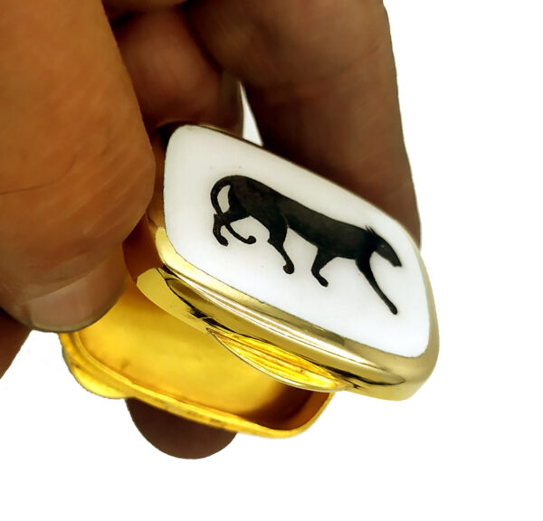 Salimbeni Black Panther Pill Box enamel. - Image 3