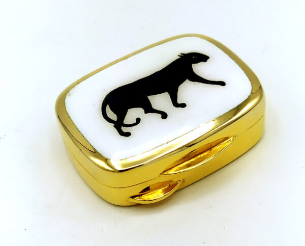 Salimbeni Black Panther Pill Box enamel. - Image 4