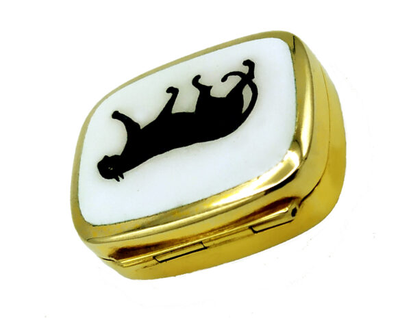 Salimbeni Black Panther Pill Box enamel. - Image 5