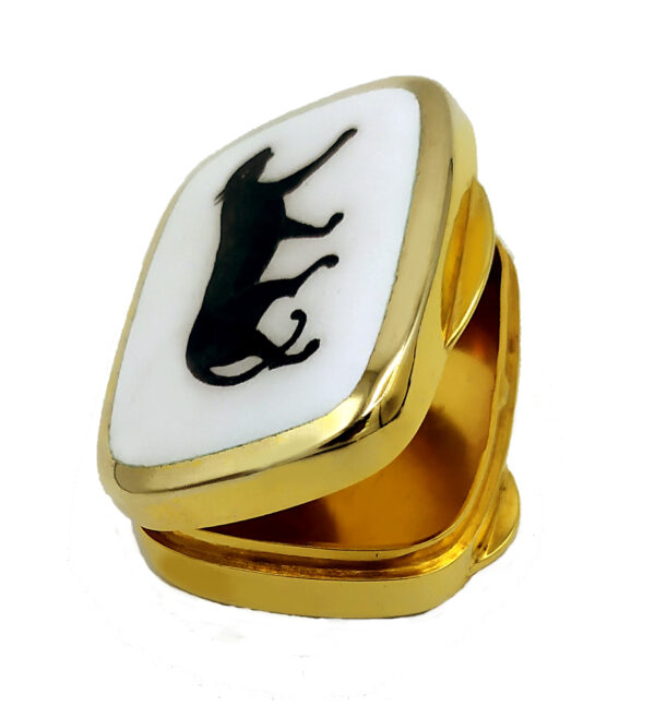 Salimbeni Black Panther Pill Box enamel. - Image 7
