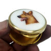 Pill Box a dog's head round shape Art Nouveau style Salimbeni - Image 2