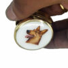 Pill Box a dog's head round shape Art Nouveau style Salimbeni - Image 3