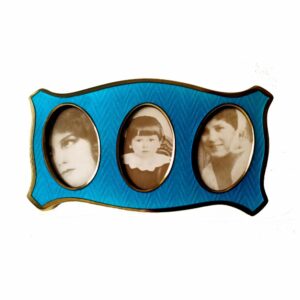 Salimbeni Shaped frame for 3 photographs sea colour.