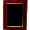 Salimbeni Enamel Frame red colour with Border in Louis XV Empire Style. Front view without photo inside.