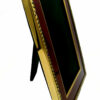 Salimbeni Enamel Frame red colour with Border in Louis XV Empire Style. Lateral view of the front.