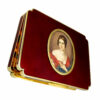 Box Enamel Sterling Silver Paolina Bonaparte, detail of Miniature