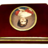 Box Enamel Sterling Silver Paolina Bonaparte, detail of Miniature
