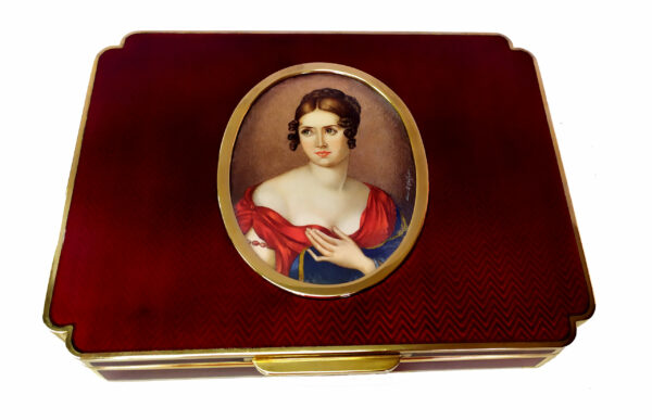 Box Enamel Sterling Silver Paolina Bonaparte
