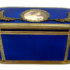 Salimbeni Oval Blue Table Box Witn Fine Oval Miniature - Image 3