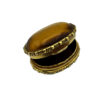 Tiger's eye Pillbox Salimbeni with Border. - Image 4