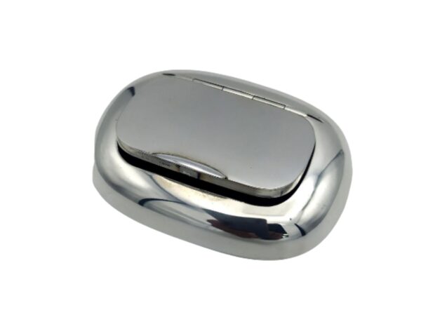 Salimbeni Snuff Box type soapbar Sterling Silver smooth polished. 3 scaled