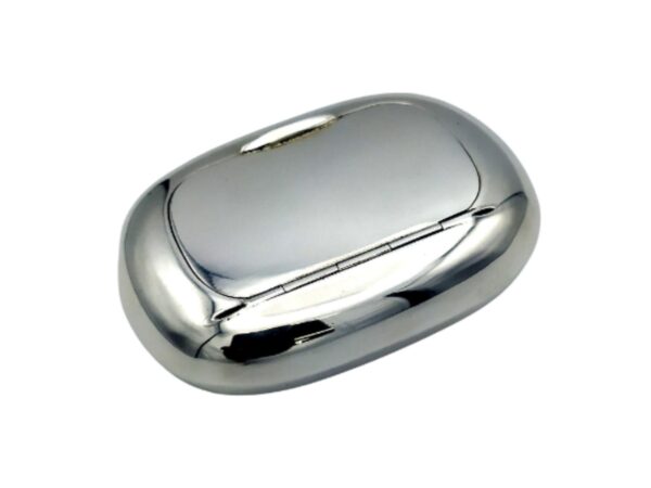 Salimbeni Snuff Box type soapbar Sterling Silver smooth polished. 4 scaled