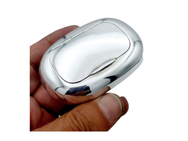 Salimbeni Snuff Box type soapbar Sterling Silver smooth polished. 5 scaled