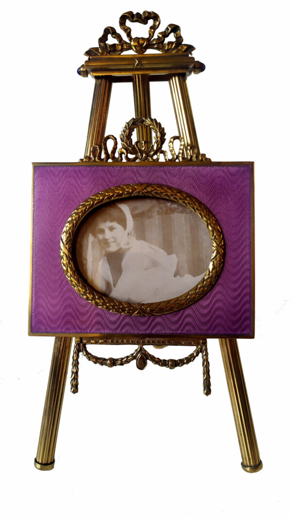 Enamel Silver Frame Tripod Salimbeni