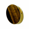 Salimbeni Pillbox Tiger Eye Hard Stone and Sterling Silver, Oval Shape - Image 5