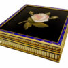 Box with Rose fine Mosaic in Semiprecious Stones, Sterling Silver Salimbeni - Image 10