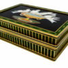 Table Box Doves in Delicious Mosaic Semiprecious Stones and Sterling Silver Salimbeni - Image 3