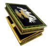 Table Box Doves in Delicious Mosaic Semiprecious Stones and Sterling Silver Salimbeni - Image 4