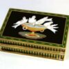 Table Box Doves in Delicious Mosaic Semiprecious Stones and Sterling Silver Salimbeni - Image 8