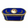 Salimbeni Oval Blue Table Box Witn Fine Oval Miniature