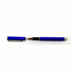 Fountain Pen Sterling Silver with fired enamel on Guilloche. Salimbeni